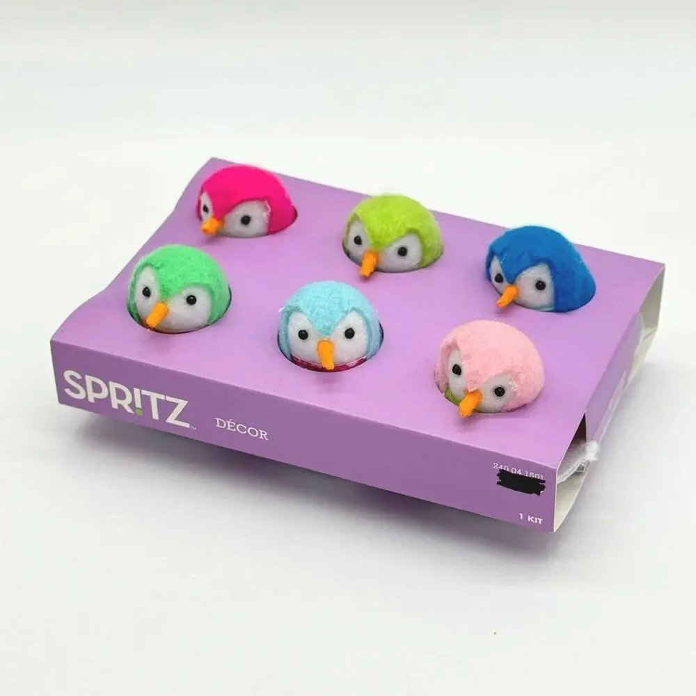 Target Spritz Featherly Friends 7pc Felt Egg Carton Birds Easter 2025 NEW